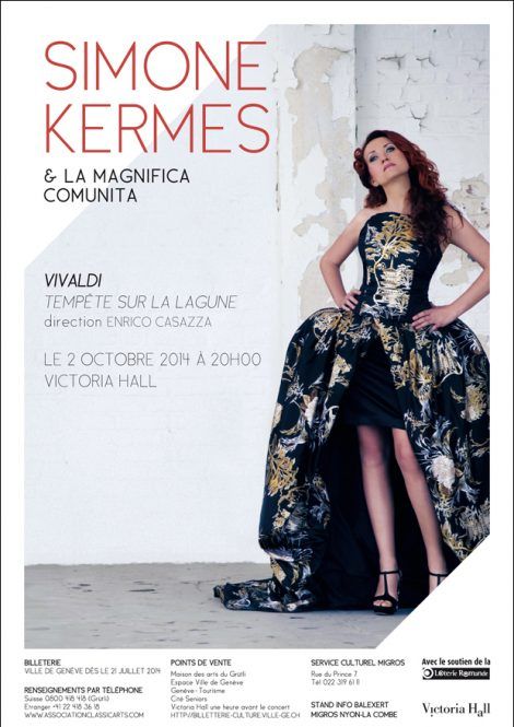 Affiche concert Simone Kermes La Magnifica Comunita