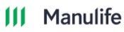 The manulife logo is green and black on a white background.