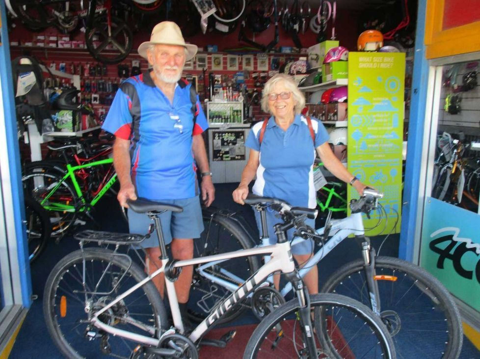 Elderly Couple Bikers — Gladstone Bicycle Centre in Gladstone, QLD