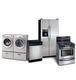 Modern stainless steel washer, dryer, refrigerator, dishwasher, and oven – expert appliance repair in Waco, TX
