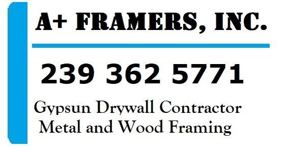 A+ framers , inc. is a gypsum drywall contractor metal and wood framing company.