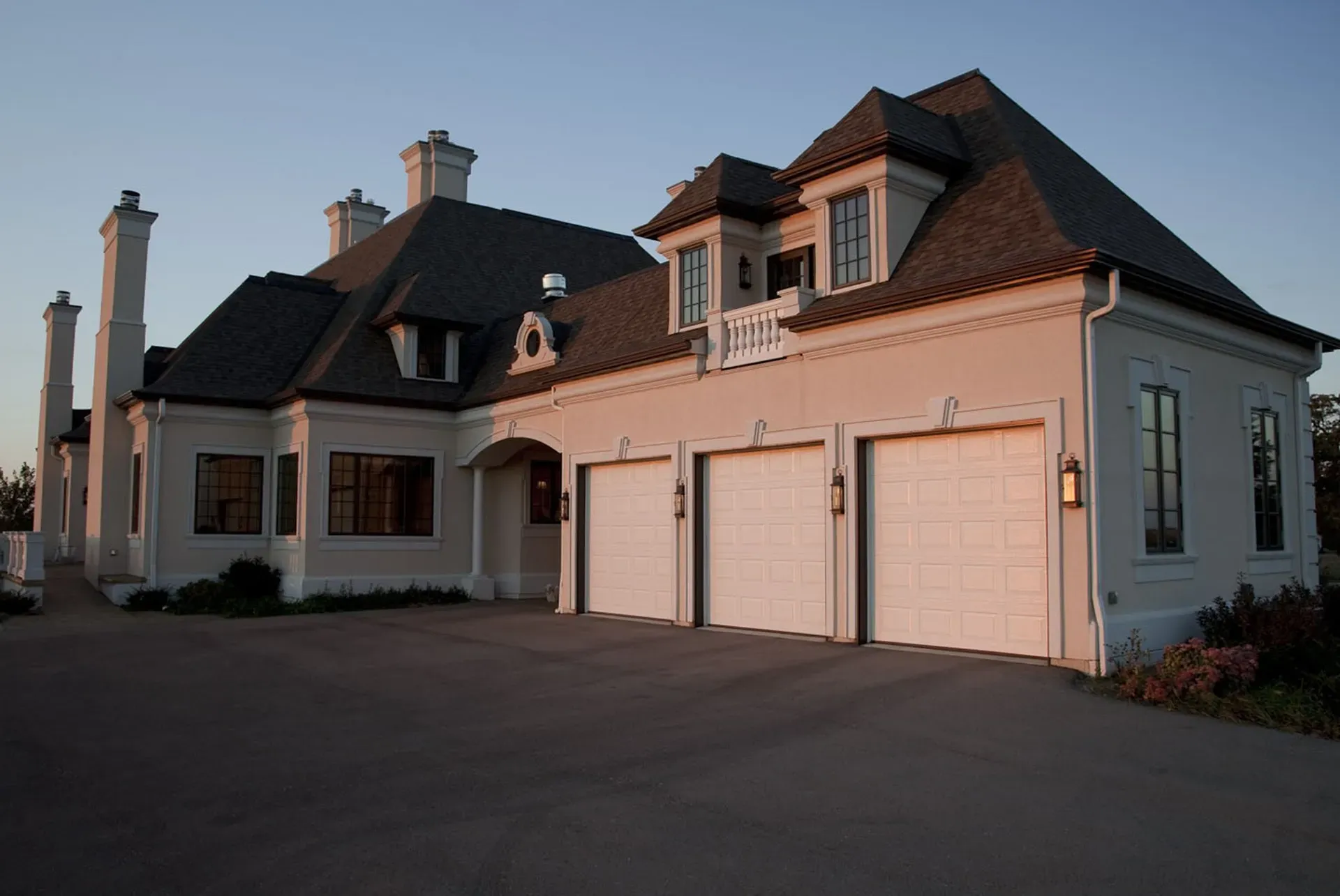 Timeless Garge Doors No Windows White