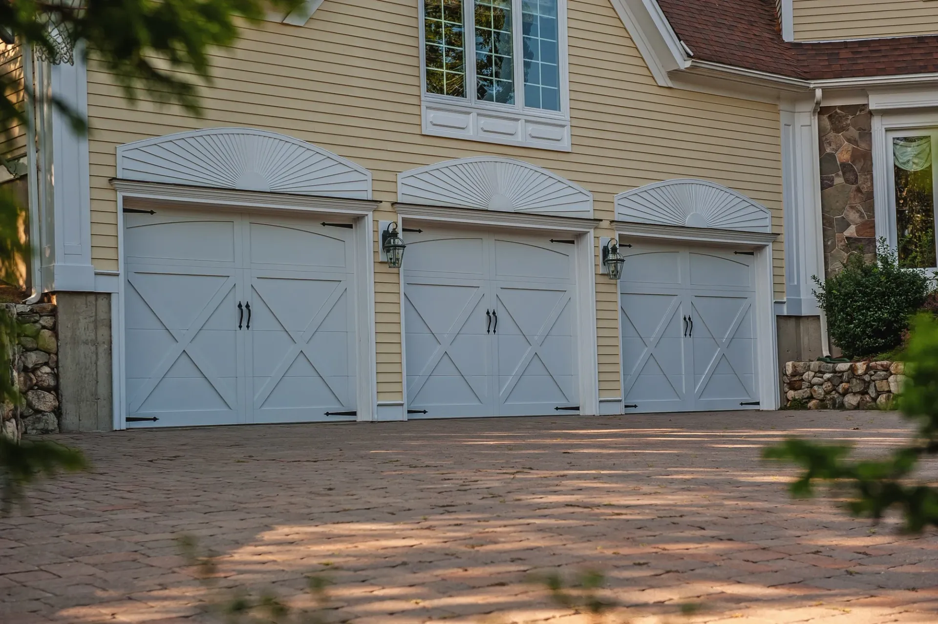Carriage Doors Home White