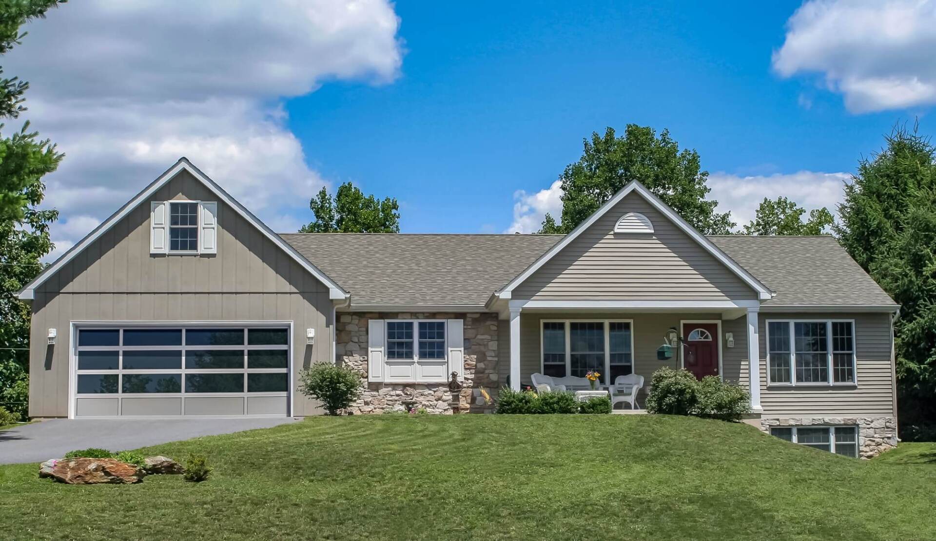 Full VIew Garage Door Full View Transitional