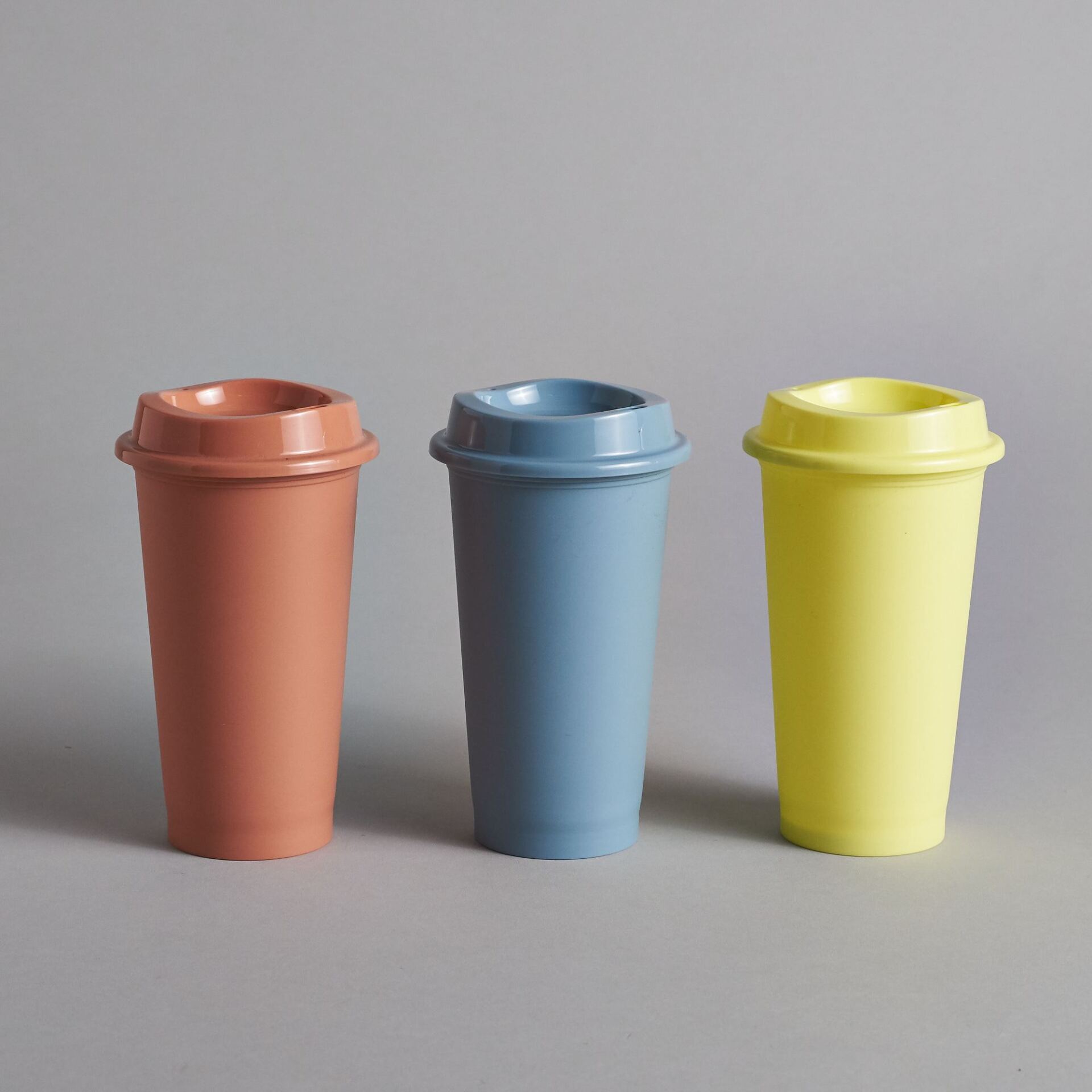 Coloured Plastic Coffee Cups