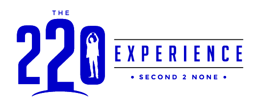 The 220 Experience Official Logo in blue
