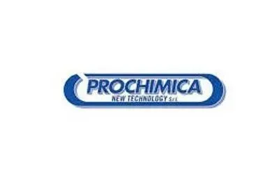 Logo della Prochimica New Technology srl in blu e bianco su sfondo bianco.