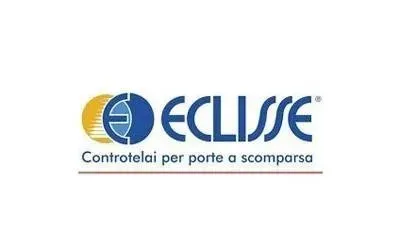 Logo di Eclisse, caratterizzato da un disegno circolare blu e giallo e dal testo
