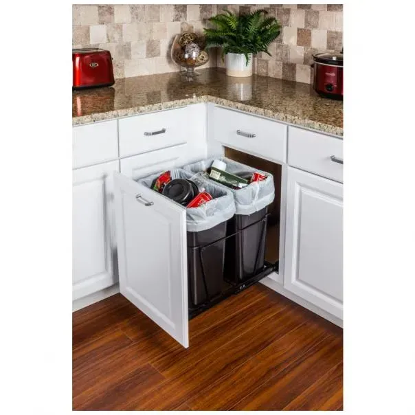 Hardware Resources Wire Bottom Trashcan Pullout
