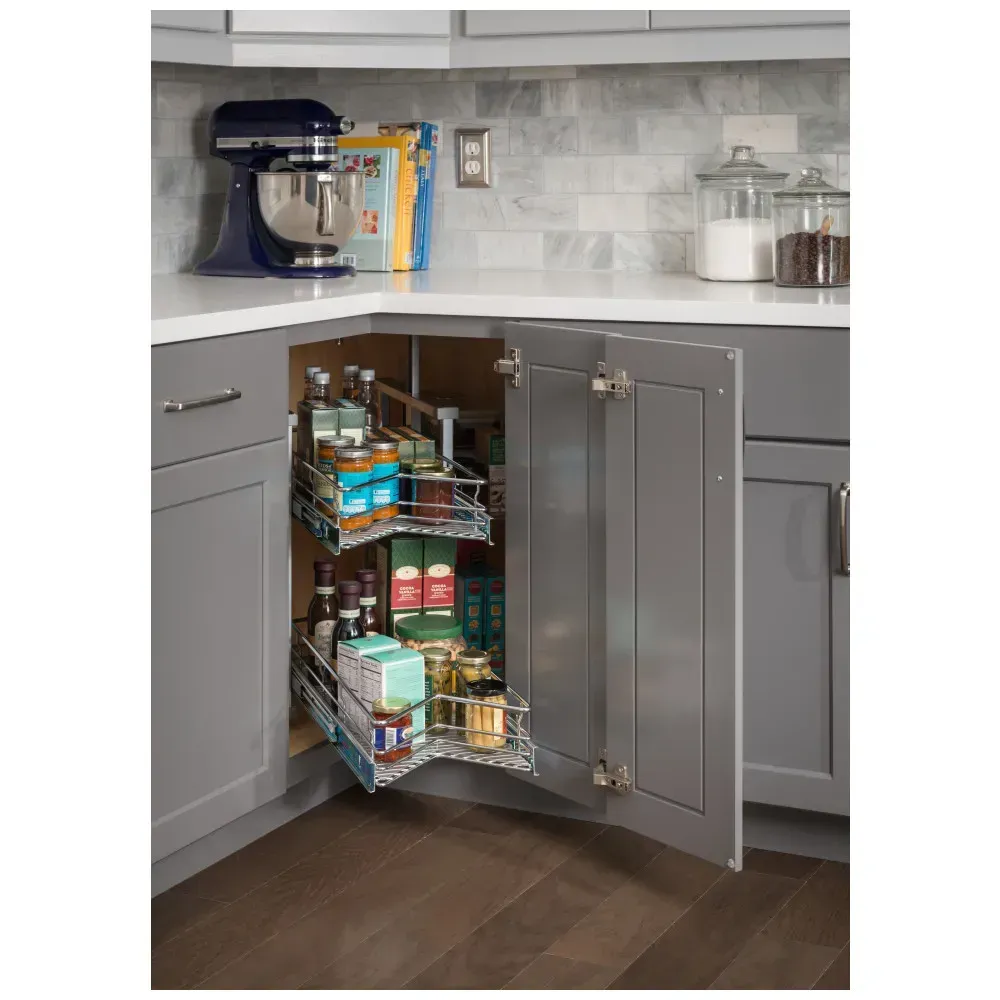 Hardware Resources Easy 360 Lazy Susan Rotating Corner Organizer