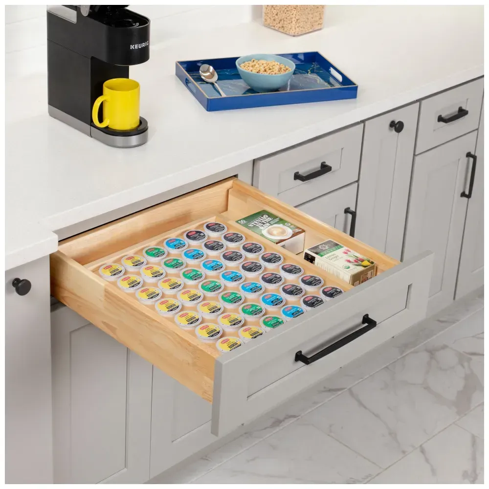 Hardware Resources Adjustable Drop-In Coffee Pod Drawer Insert