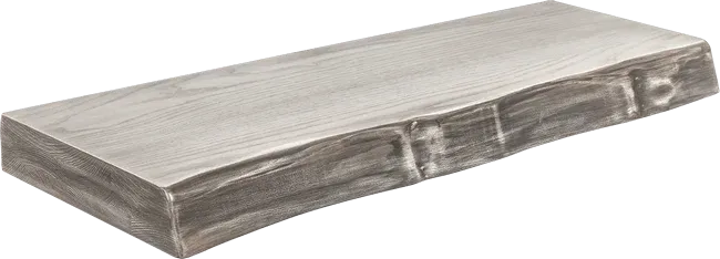 Weathered Gray Floating Shelf