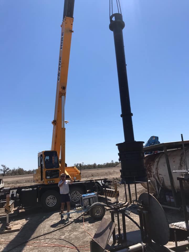 Pump Installation In Progress — Proton Engineering Pty Ltd In Moree, NSW