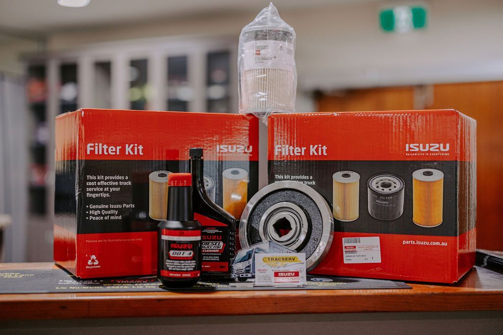 A Close Up Of A Filter Kit Sitting On Top Of A Counter — Tracserv in Bourke, NSW