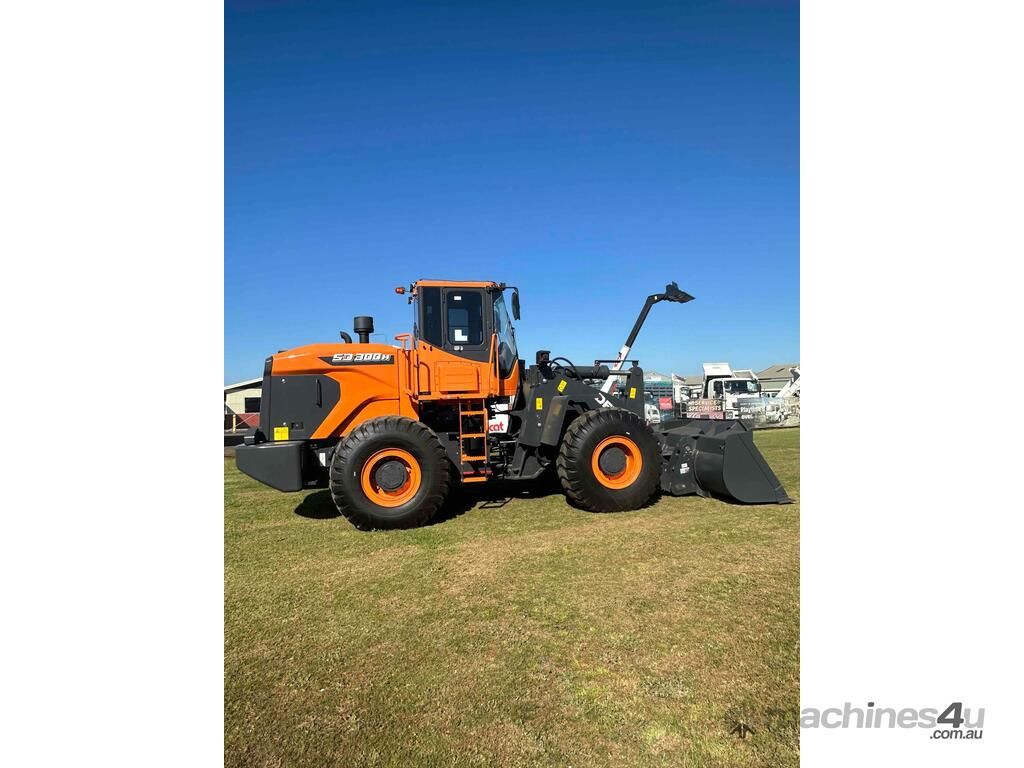Orange Construction Loader Parked — Tracserv in Dubbo, NSW