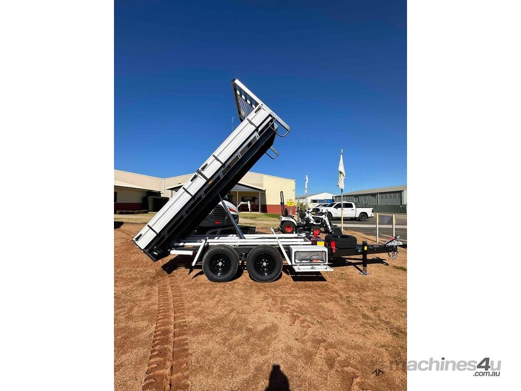 Black Trailer-mounted Missile Launcher Raised Upright — Tracserv in Dubbo, NSW