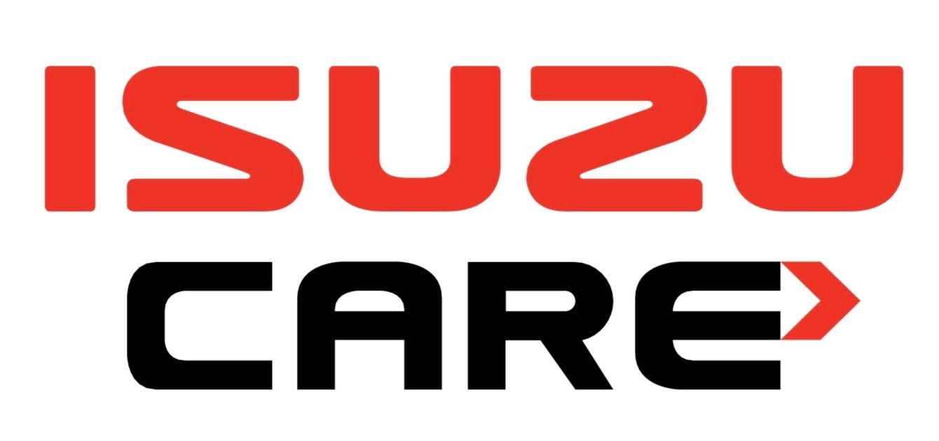 Logo For Isuzu Care Red And Black On A White Background — Tracserv in Dubbo, NSW