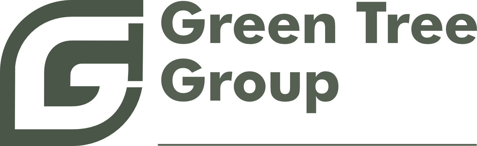 Green Tree Group logo featuring a stylized 