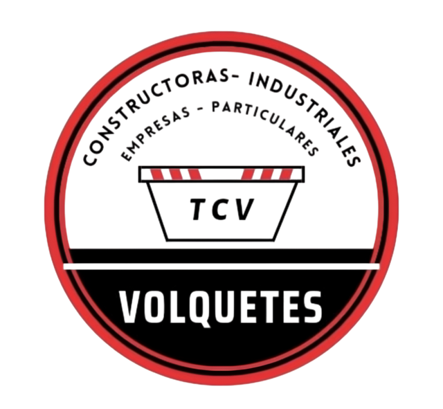 Circular logo: red and black, with text 