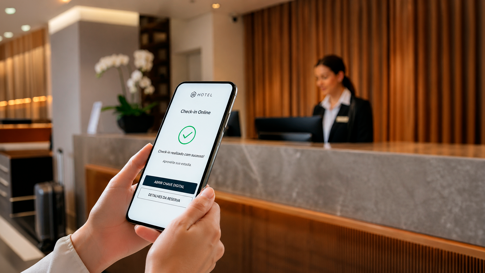 Automação de processos na hotelaria com check-in digital