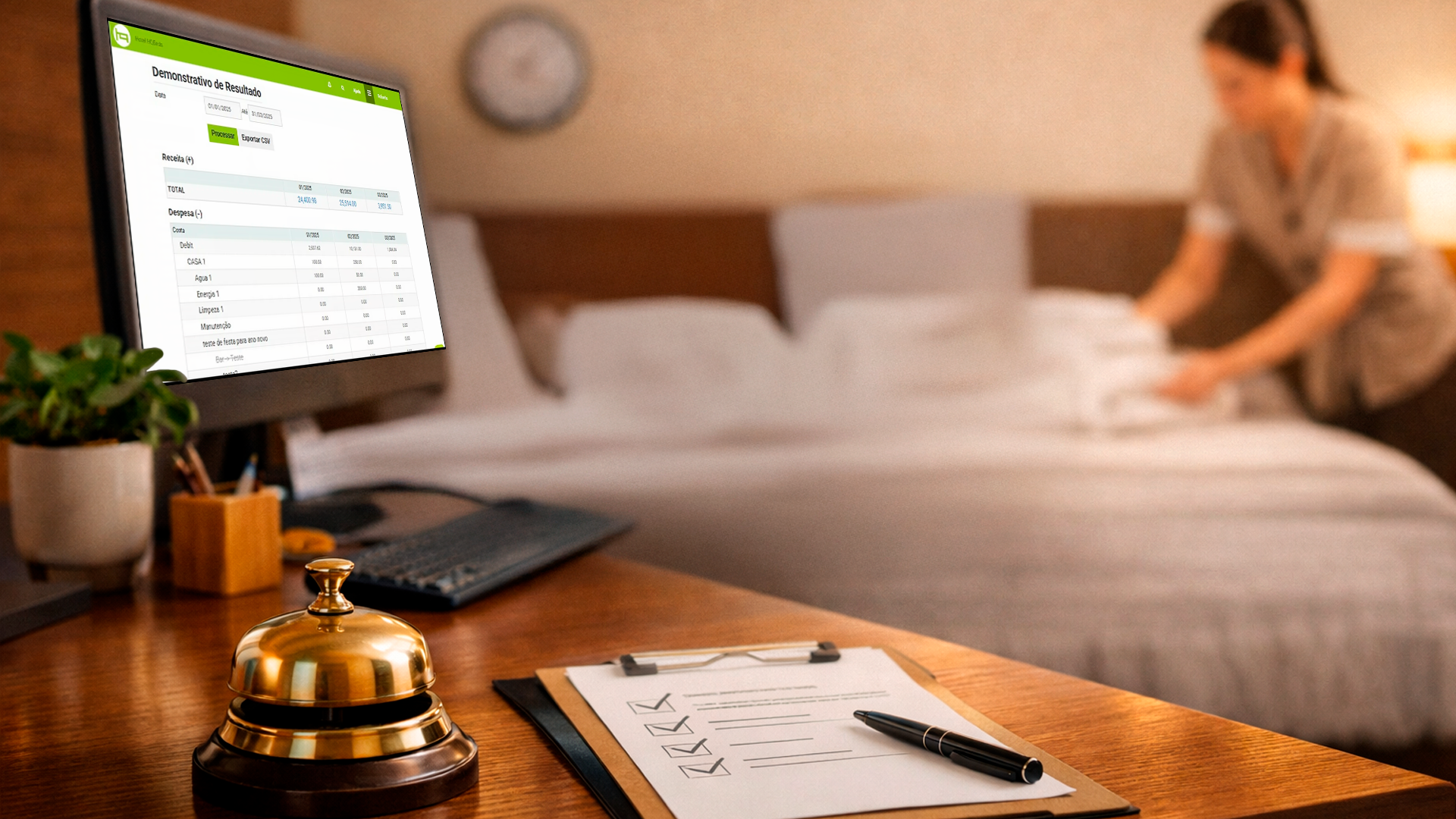 organização hoteleira