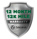 12 Month 12K Mile Warranty Logo | Honest Automotive