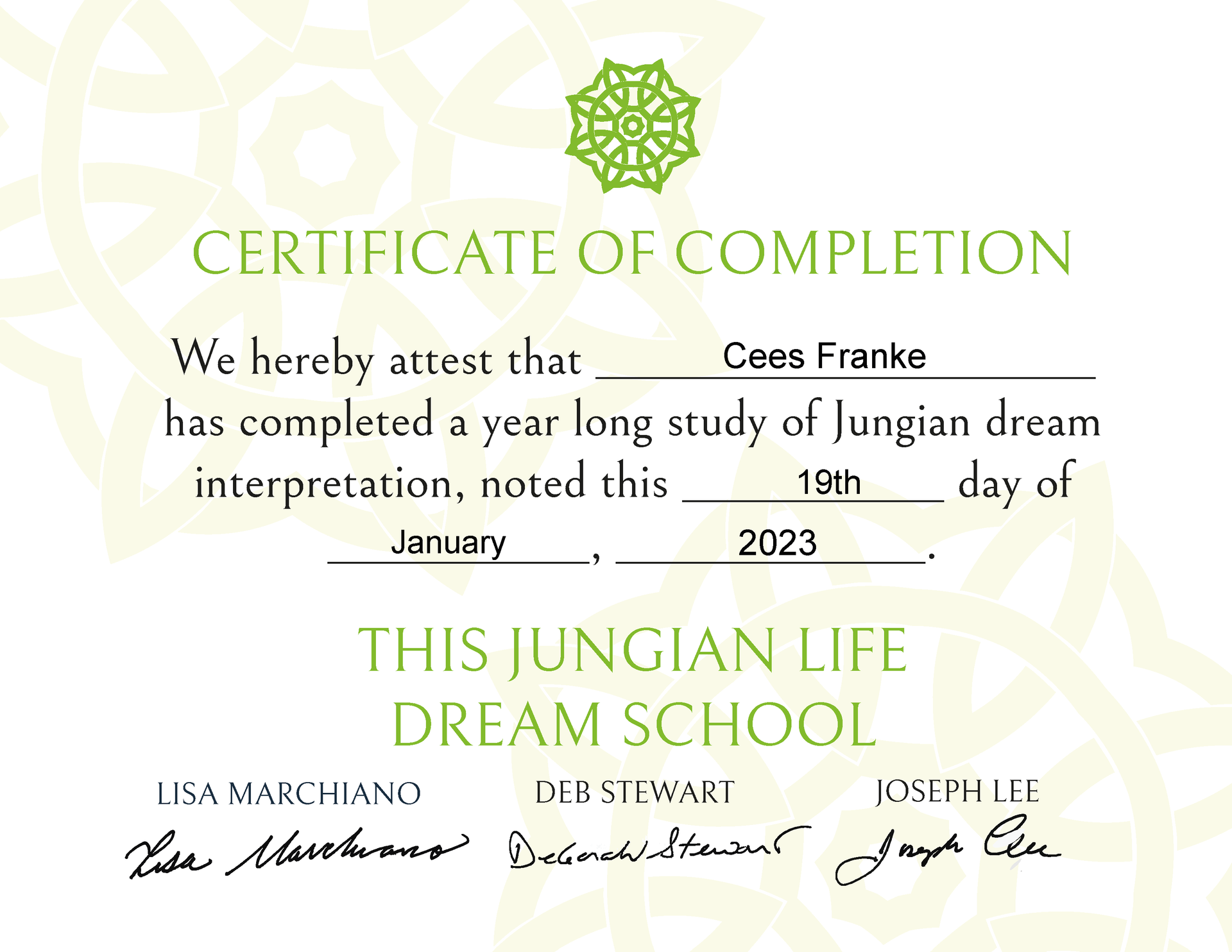 certificaat-this-jungian-life-dream-school-ceesfranke