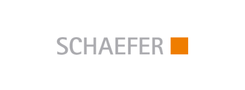 Su sfondo bianco è raffigurato il logo della Schaefer.