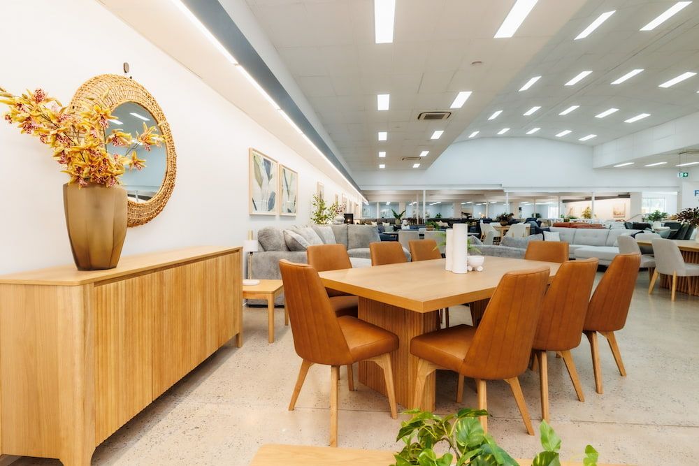 A Dining Room With a Table and Chairs in a Store — The Comfort Zone Darwin In Winnellie, NT
