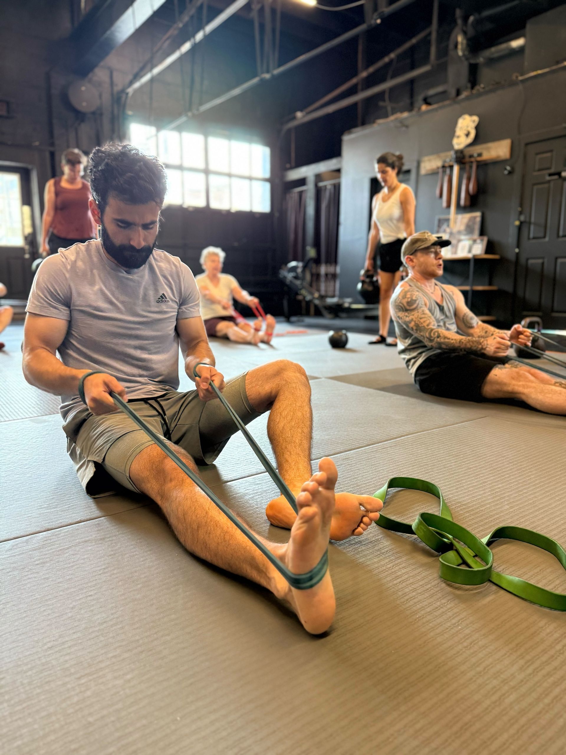 Members training in a coached group workout at Soma MVMT in Maplewood, NJ for stronger, safer fitness results