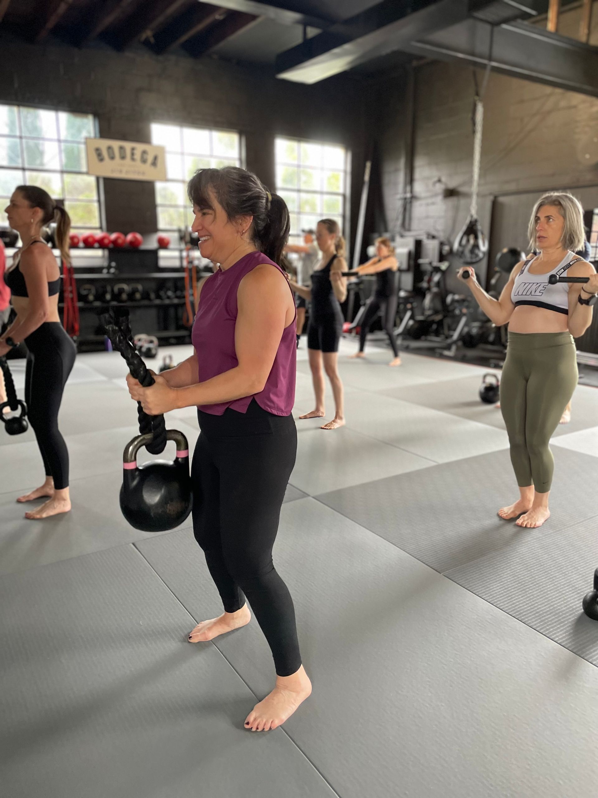 Small group training session at Soma MVMT in Maplewood, NJ focused on strength, and conditioning.