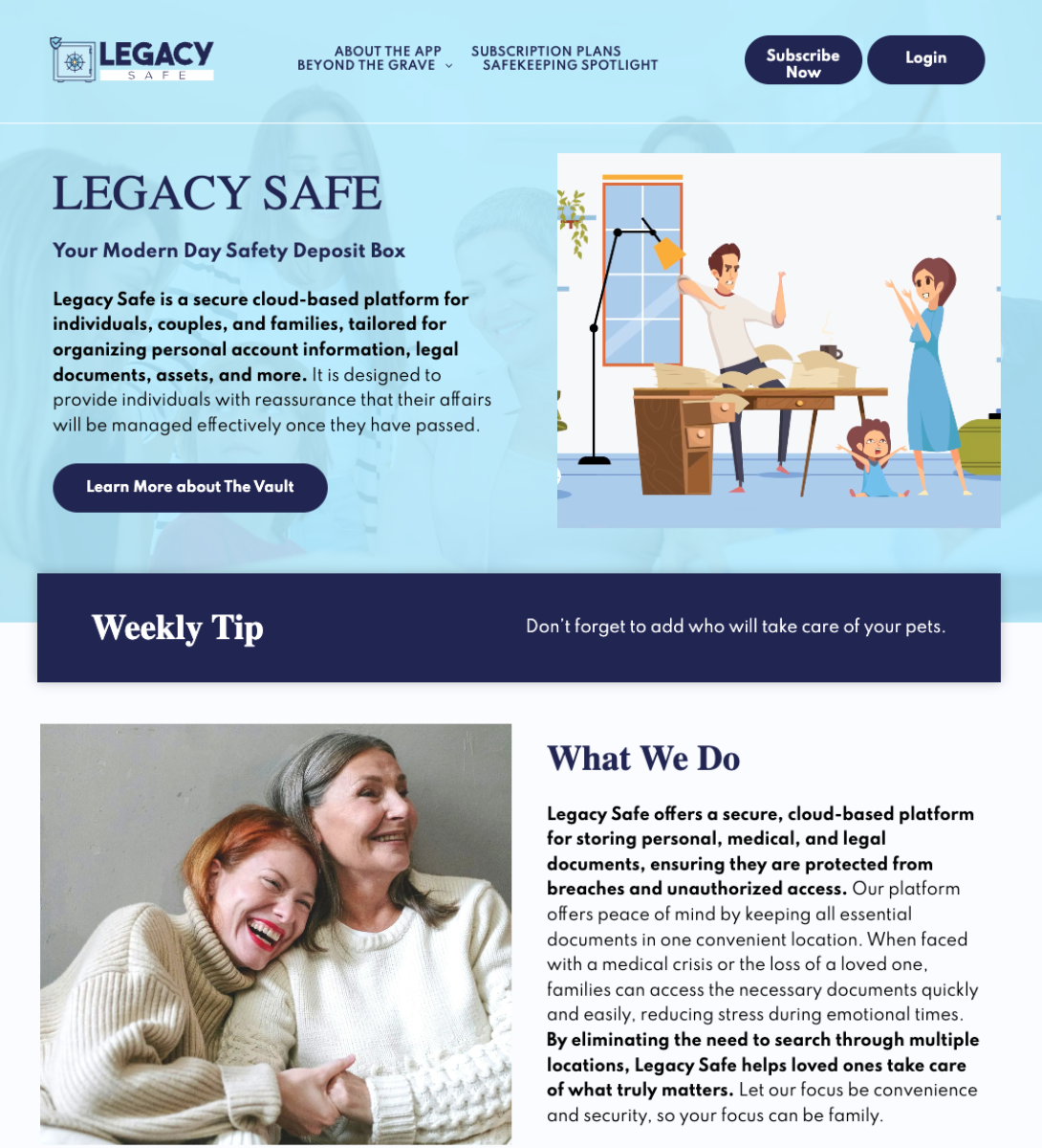 Legacy Safe document vault for wills and estate planning