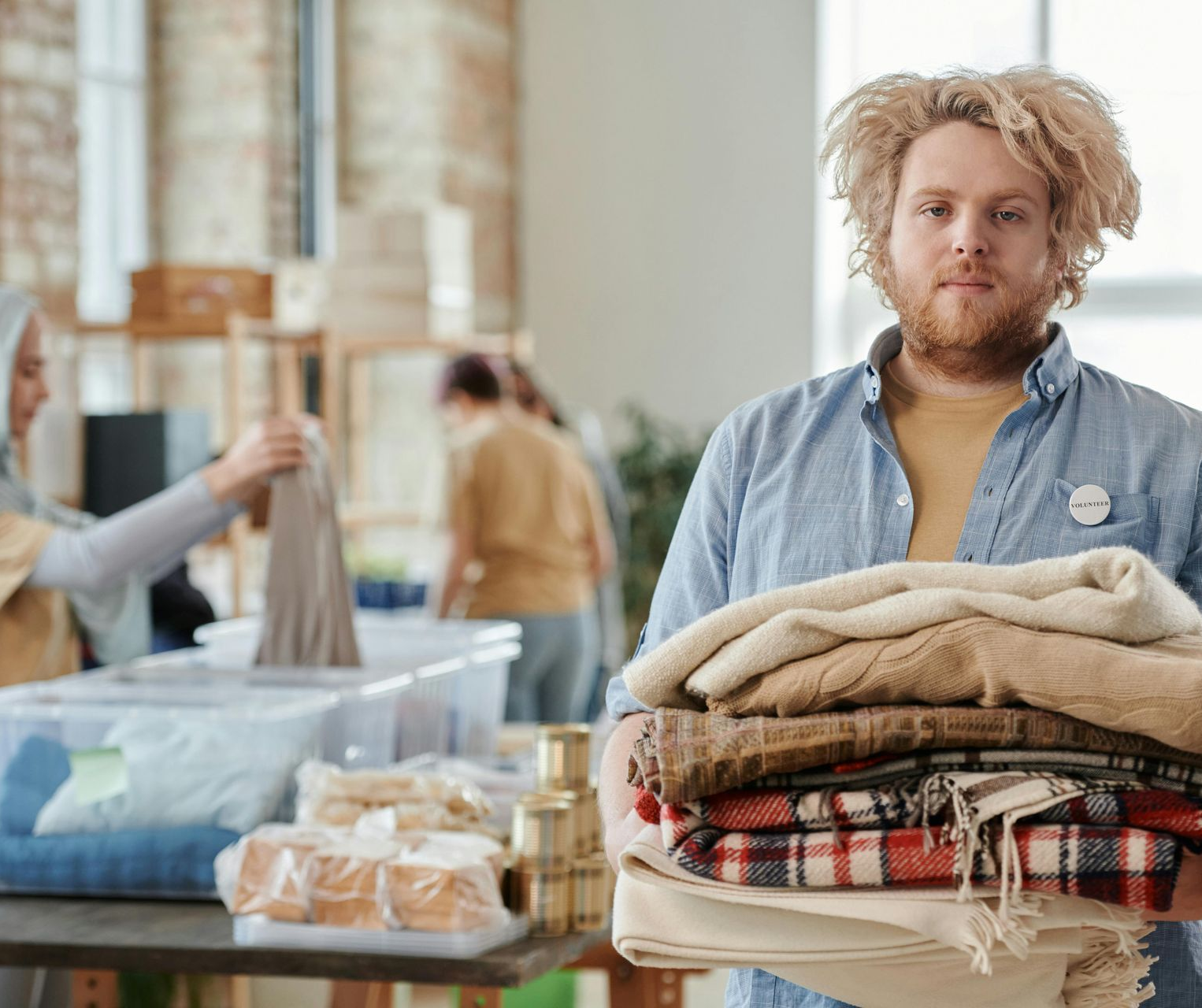 person serving sandwich