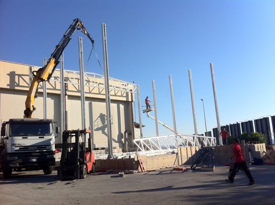 costruzione capannone