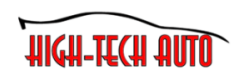 Logo for Demo Auto Repair: text with a gear icon, red and navy colors.