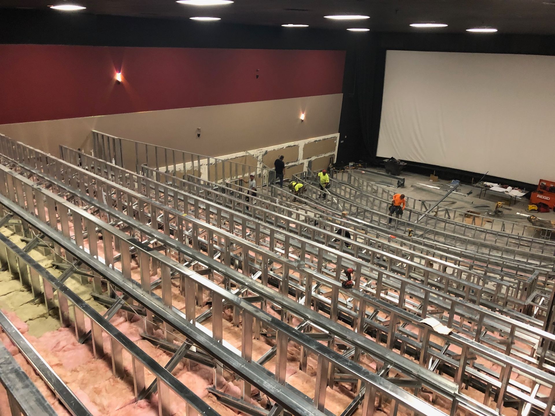 cinema hall insulation install
