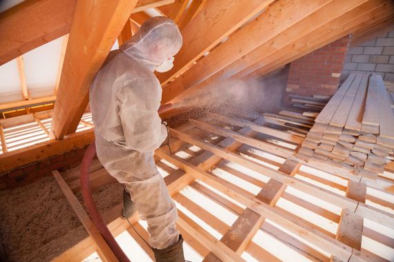 attic foam insulation install