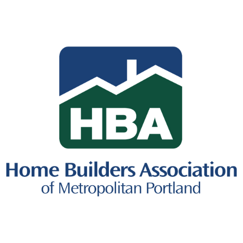 The logo for the home builders association of metropolitan portland