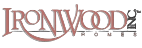 The ironwood home company logo is green and white on a white background.
