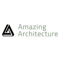 The amazing architecture logo is black and white and looks like a triangle.