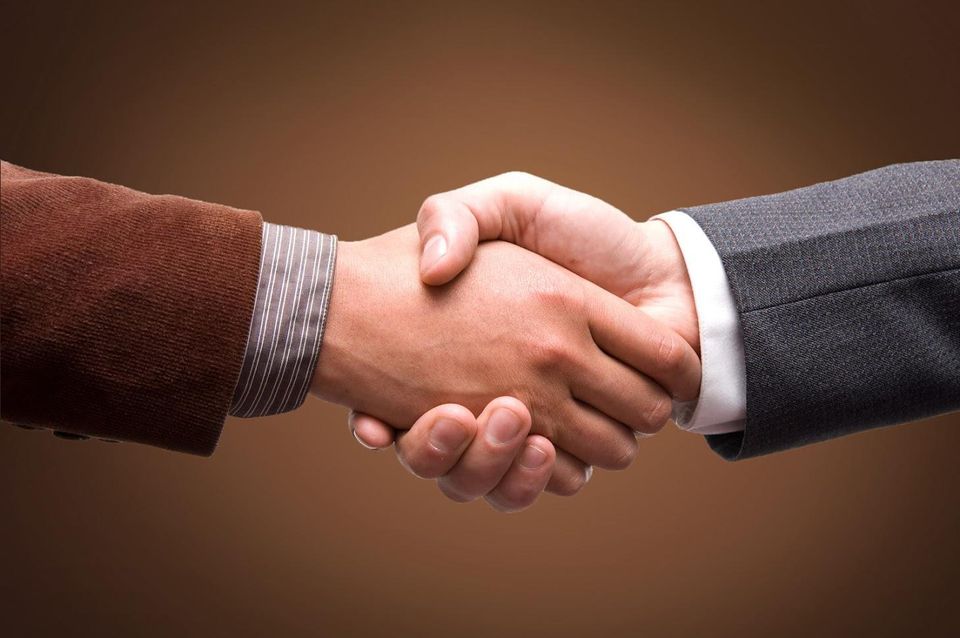 Two Professionals Shaking Hands  — Tampa, FL — Donald B. Linsky & Associates PA