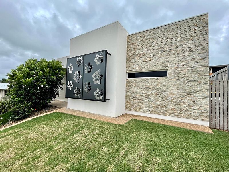 A House With A Fence And A Lawn In Front Of It — Affordable Screens & Blinds in Thabeban, QLD