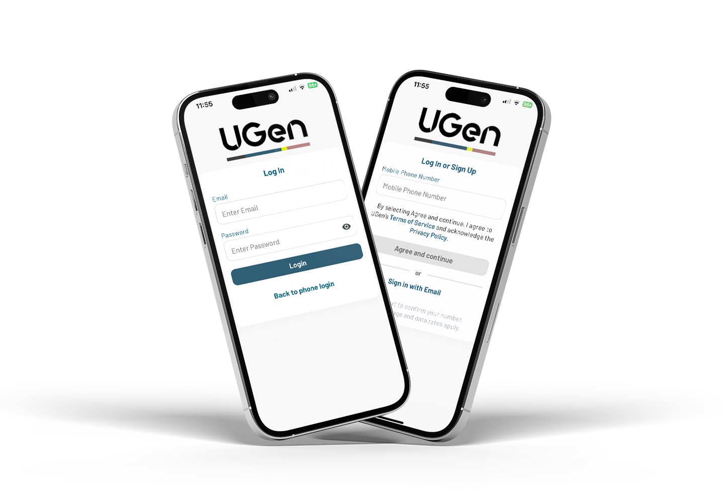 UGen app shown on iPhone