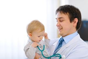 Doctor Checking a Baby Boy – Chester, SC – Mante Pediatrics