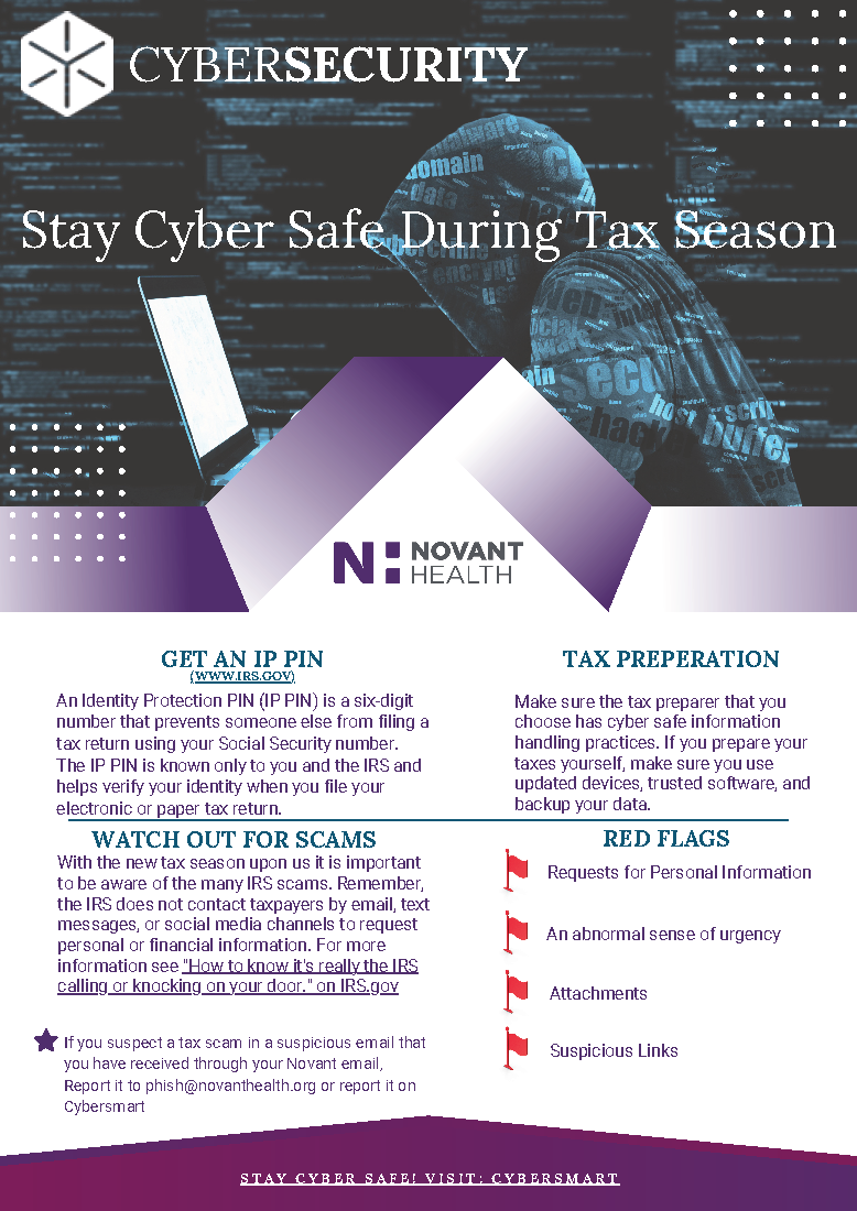 Cybersecurity flyer: 