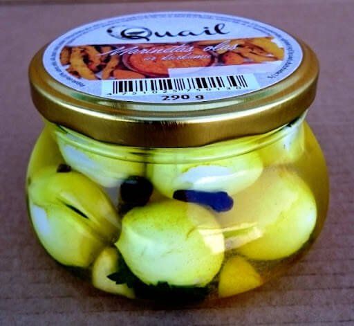 Marinētas paipalu olas ar kurkumu