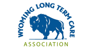 Blue bison logo for Wyoming Long Term Care Association.