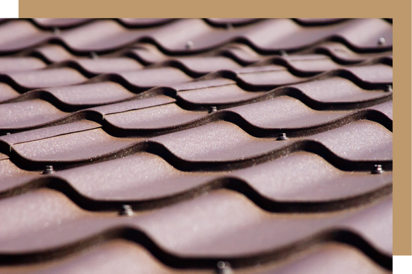 Close up of a roof.