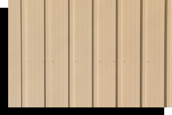 Tan siding.
