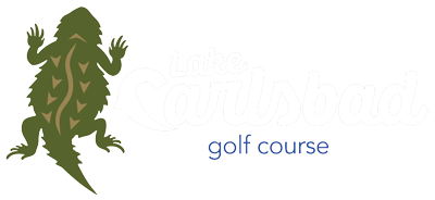 Logo of a horned lizard with text "Lizard's Championship" and "golf course".